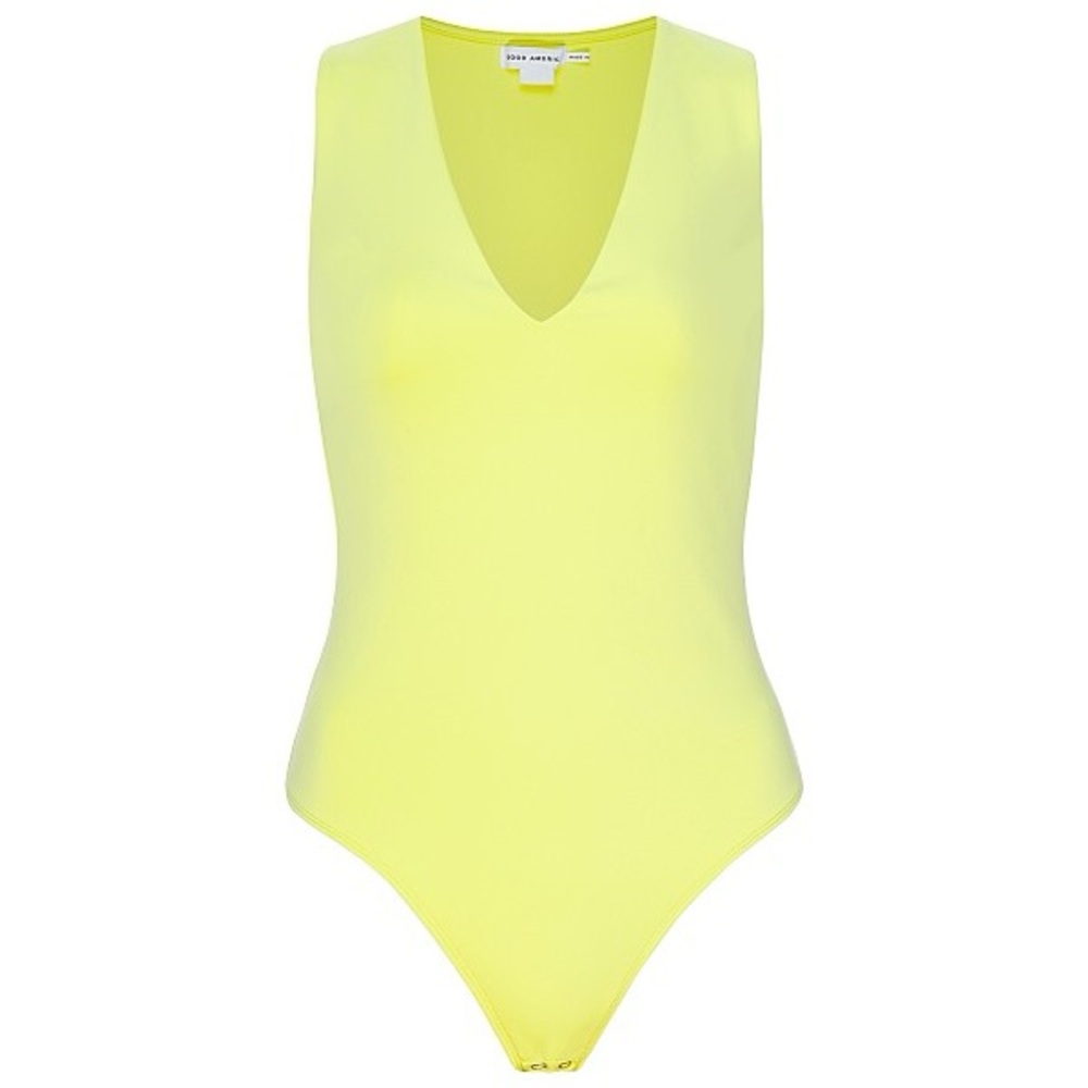 Good American Neon Yellow Bodysuit